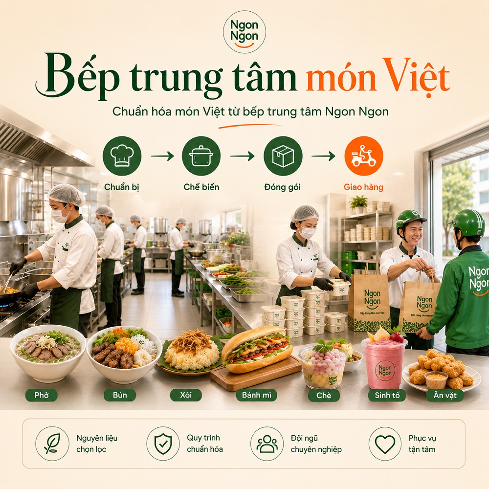 Bếp trung tâm món việt